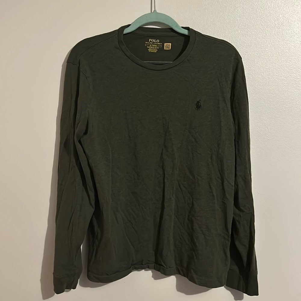Polo by Ralph Lauren Men's Long Sleeve Tee - Olive Green